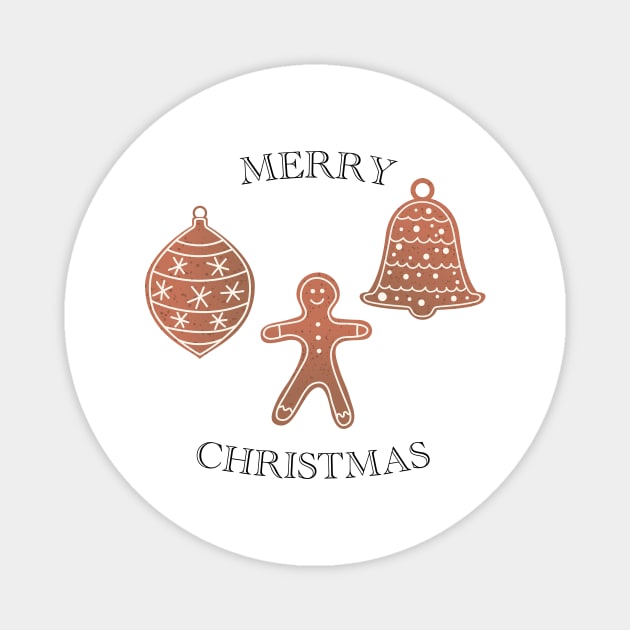 Gingerbread Christmas Magnet by SWON Design